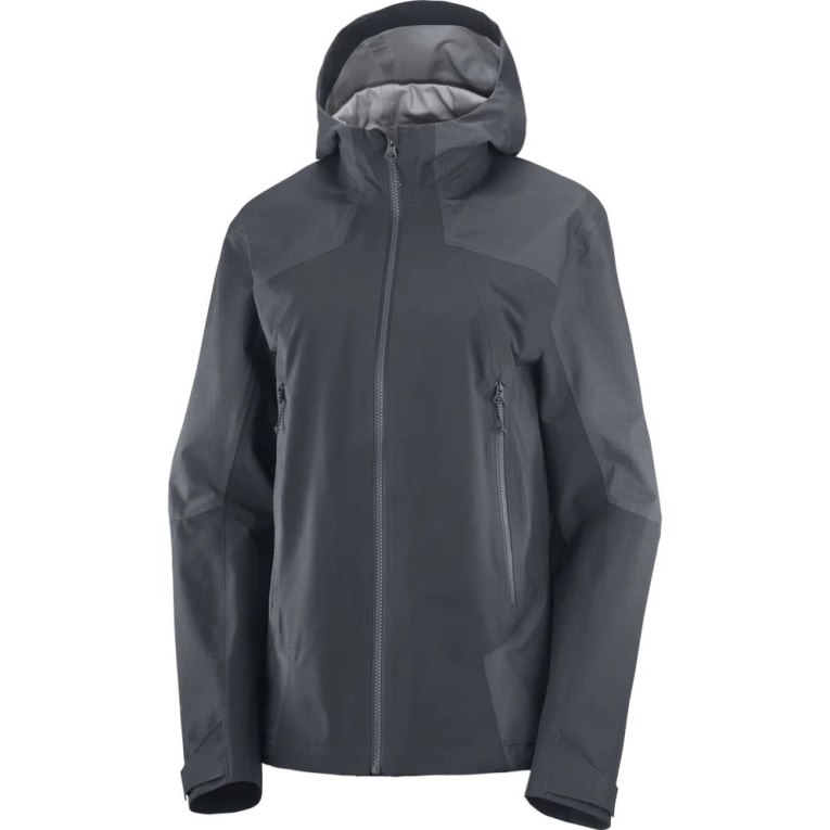 Black Salomon Outline GTX Hybrid Women's Shell Jackets | IE MF4275